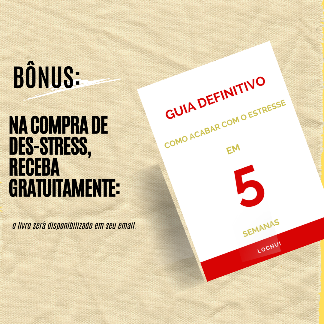 Des-stress, Combate Insônia e Estresse - 60 Cápsulas 500mg