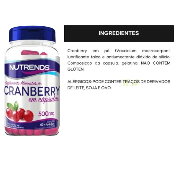 Cranberry 500mg 60 cápsulas