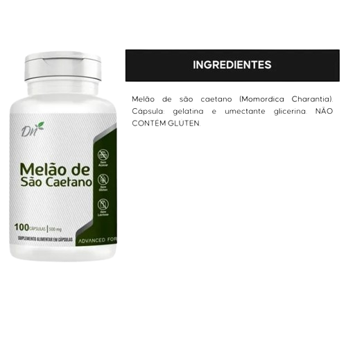 Melão de São Caetano 500mg 100 cápsulas