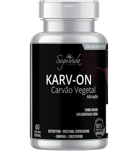 Karv-On, Feito para a saúde do Estômago e Intestino - 60 Cápsulas 500mg